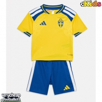 Sweden Replica Home Minikit World Cup 2026 Short Sleeve (+ pants)